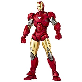 【中古】 特撮リボルテック024 アイアンマン2 アイアンマンマーク6 ノン規摸 ABS\u0026PVC製 塗り付ける済み 動き図形