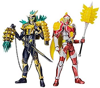【中古】 S.H.Figuarts 仮面ライダー鎧武 パインアームズ&仮面ライダーバロン マンゴーアームズセット 全高約14.5cm ABS&PVC製 フィギュア画像