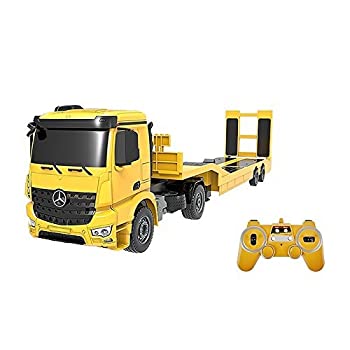 【中古】 【全長860mm】 1／20 重機回送大型トレーラーラジコン ☆トレーラーラジコン ☆回送車ラジコン ☆キャリアカー 13,888円