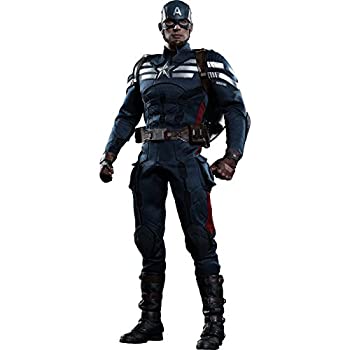 【中古】 ムービー・マスターピース キャプテン・アメリカ/ウィンター・ソルジャー キャプテン・アメリカ (ステルス・スーツ版) 1/6スケール プラスチック画像