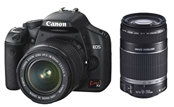 【中古】 Canon キャノン デジタル一眼レフカメラ EOS Kiss X2 ダブルズームキット KISSX2-WKIT|バリューコネクト