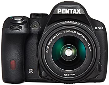 【中古】 RICOH リコー デジタル一眼レフ PENTAX K-50 DAL18-55mmWRレンズキット ブラック K-50 L18-55WR KIT BLACK 10896