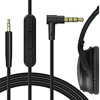 Câble Audio Geekria Pour Casque Bose QC45, QC35 II, QC35, QC25 - Avec Micro Et Contrôle Volume | 1,2m
