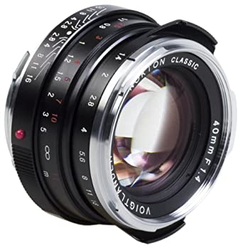 【中古】 Voigtlander NOKTON 40mm f / 1.4 Wide Angle Leica Mマウント固定レンズ ブラック