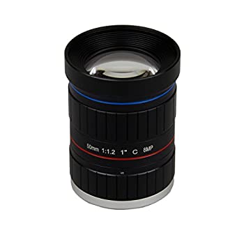 【中古】 Quanmin HD スターライト 8メガピクセル 4K 1インチ 50mm F1.2 マニュアル ITS 道路交通監視 CCTV レンズ Cマウント 5MP 6MP 8MP ボックス