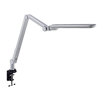 【中古】 パナソニック LED学習机ともし火 クランプ型 スマホ申し受けるUSB界面付 文字記号くっきり光 昼光色 調光 ともし火薄墨色 SQ-LC516-W