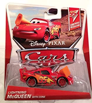 【中古】 MATTEL 2013 Disney-PIXAR CARS LIGHTNING McQUEENS LIGHTNING McQUEEN WITH CONE画像