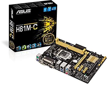 【中古】 ASUS H81M-C intel H81 1150 Micro ATX 2 DDR3 USB3 Parallel Port その他-家電