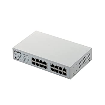 【中古】 エレコム スイッチングハブ ギガビット 16ポート マグネット付き 電源内蔵 金属筺体 EHC-G16MN-HJW｜バリューコネクト