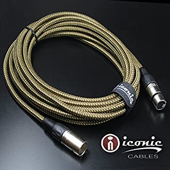 【中古】 7 ピン XLR 20フィート メスからオス 真空チューブマイク 20フィート ケーブル コード ブラウン ツイード|バリューコネクト