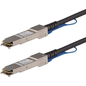 【中古】 StarTech.com DAC Twinax ケーブル 1m MSA対応アンコード 銅線ダイレクトアタッチケーブル MSA準拠スイッチ対応 QSFP40GPC1M