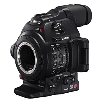 【中古】 Canon 加農砲 デジタルシネマカメラ (EFマウント) EOS C100 Mark II 上半身