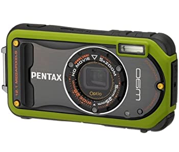 【中古】 PENTAX 防水デジタルカメラ Optio W90 ピスタチオグリーン OPTIOW90PG｜バリューコネクト