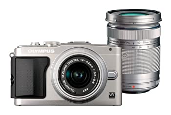 【中古】 OLYMPUS オリンパス ミラーレス一眼 PEN Lite E-PL5 ダブルズームキット シルバー E-PL5 DZKIT SLV|バリューコネクト