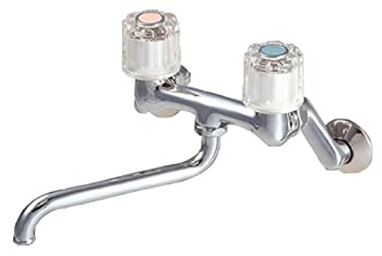 【中古】 SANEI サンエイ 勝手もと用 ツーバルブ結びあわせる栓 壁付き添い人 CK111-13 花・ガーデン・DIY-その他