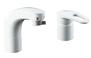【中古】 LIXIL リクシル INAX 洗面器用 ホース引出式シングルレバー混合水栓 エコハンドル 抗菌ハンドル RLF-681Y