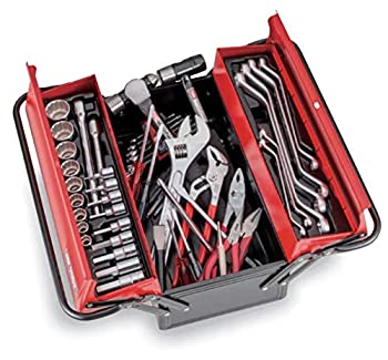 【中古】 トネ TONE ツールセット 700H 差込角12.7mm 1/2 レッド 内容57点