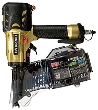 【中古】 HiKOKI ハイコーキ 日立工機 高圧渦状文釘打機 鉄条45~75粍 腰掛け32~50粍 品確法・2×4相応う NV75HMC