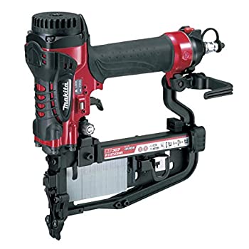 【中古】 マキタ Makita 高圧フロアタッカ エアダスタ付 4mm 赤 AT450HA