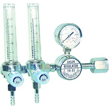 【中古】 二連式流量計付アルゴン用圧力調整器 YR-85F2 YR85F2