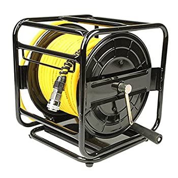 【中古】 SK11 エアーホースリール セーフティソフト 特殊PVCで柔らかい 回転台付 30m SAR-030SS