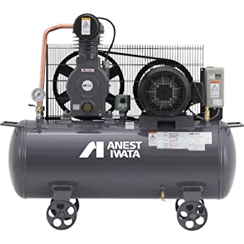 【中古】 アネスト岩田 レシプロコンプレッサ タンクマウント・オイルタイプ 60Hz TLP15EF-10M6