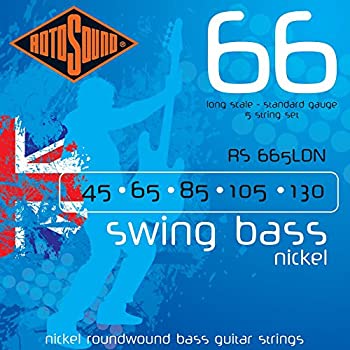 【中古】 ROTOSOUND ロトサウンド ベース弦 5弦 Nickel Roundwound Standard .045-.130 RS665LDN|バリューコネクト