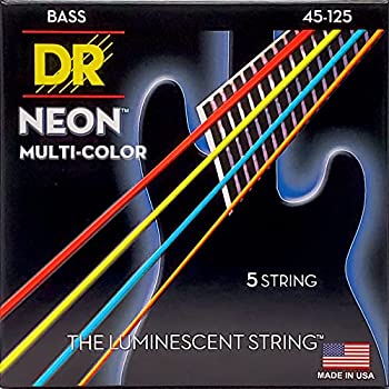 【中古】 DR ベース弦 5弦 NEON ニッケルメッキ マルチ カラー コーテッド .045-.125 NMCB5-45｜バリューコネクト