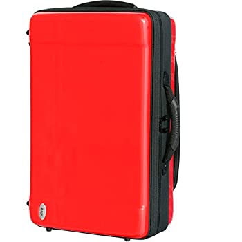 【中古】 bags バッグス ピストン トランペット 用 ファイバーケース 4本収納用ケース レッド EF4TR RED