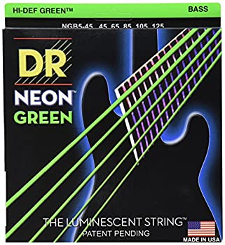 【中古】 DR-NGB545 Medium 5 String NEON GREEN エレキベース弦|バリューコネクト