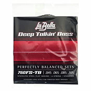 【中古】 La Bella 760FS Deep Talkin' Bass Standard 045-105 Stainless Flat Wound