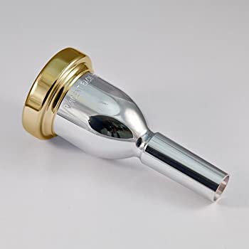 【中古】 24Kゴールドリム\u0026カップバッハメガトンラージシャンクトロンボーンマウスピース 5GL