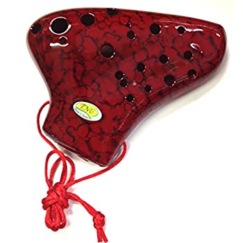 【中古】 TNG Pla03-AC-Red プラスチック トリプル オカリナ AC レッド
