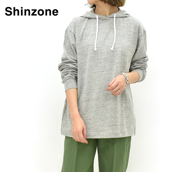 ＼最大2000円OFFクーポン!お買物マラソン!4/17(金)09:59まで／【2026 SUMMER】THE SHINZONE シンゾーン フーディーロングTシャツ パーカー LONG SLEEVE HOODIE 26MMSCU04【グレー】【送料無料】【予約】