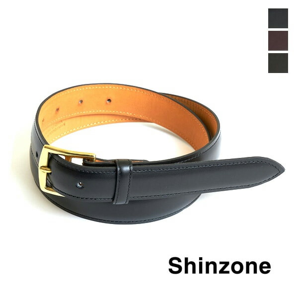 ＼最大2000円OFFクーポン!お買物マラソン!4/17(金)09:59まで／【24SS】THE SHINZONE シンゾーン PLUMP BELT レザーベルト 23AMSIT06 【ブラック/ボルドー/ブラウン】