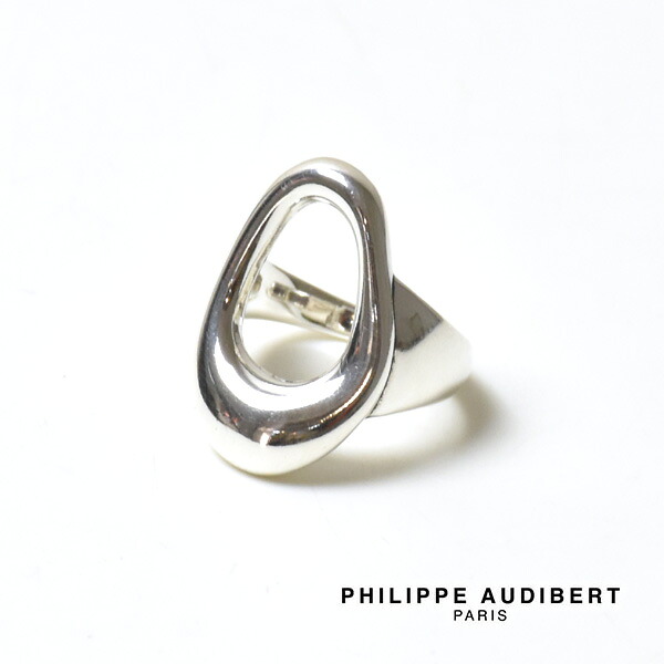 ＼最大2000円OFFクーポン!お買物マラソン!4/17(金)09:59まで／PHILIPPE AUDIBERT フィリップオーディベール Sparta ring オーバル 楕円 モチーフ リング BG6752 レディース【シルバー】【送料無料】
