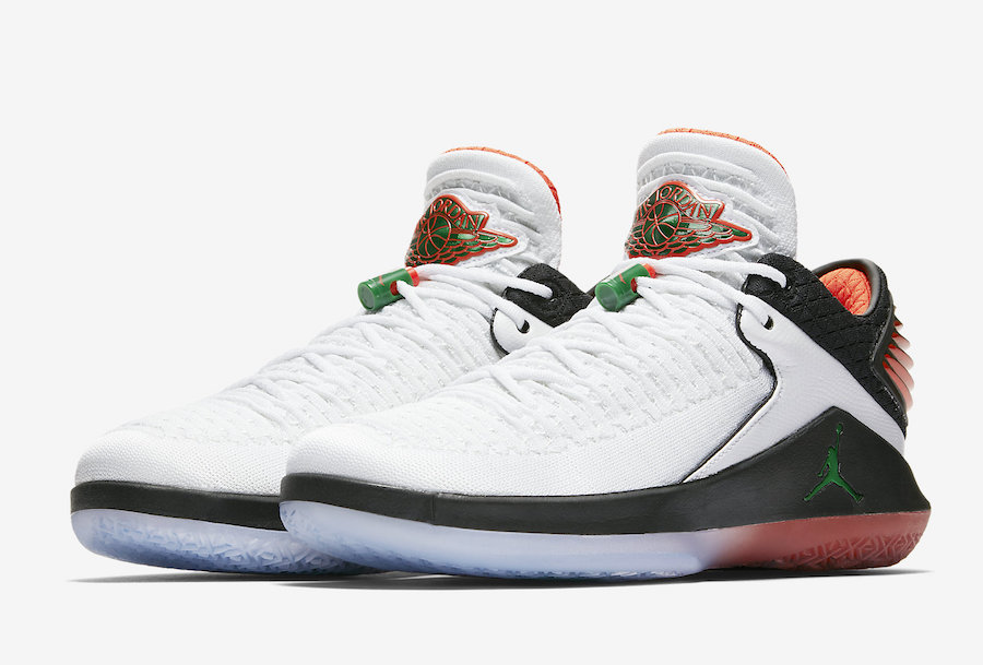 ジョーダン３２ メンズ ライクマイク Nike Air Jordan XXX2 32 Low "Like Mike" XXXII メンズ White/Pine Green/Black/Rush Orange 高額レア｜ｔｒｏｉｓ　ＨＯＭＭＥ