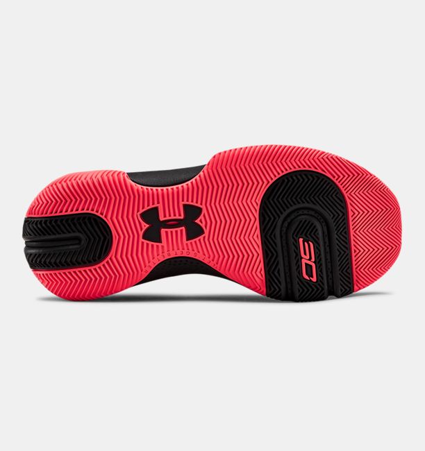 店内全品対象 アンダーアーマー キッズ レディース カリー Under Armour 3zer0 Iii Gs バッシュ Red Black Fucoa Cl