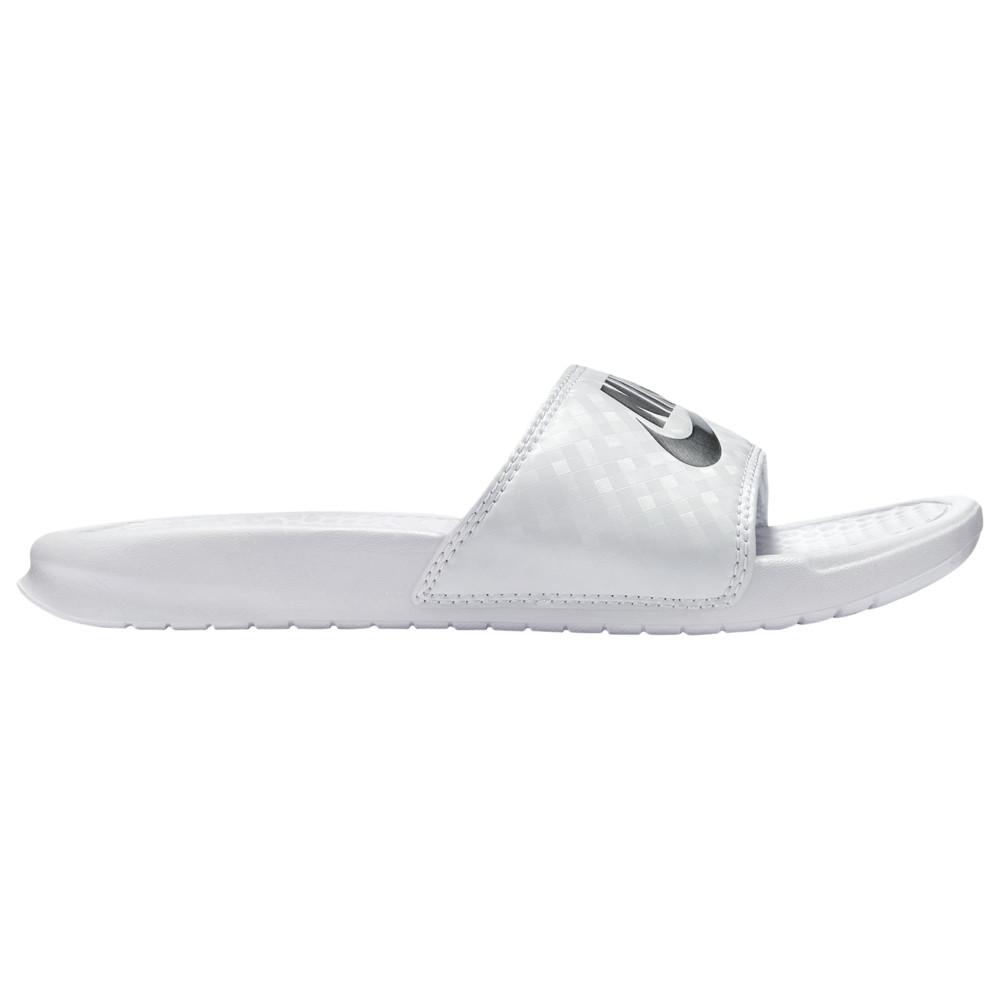 安い ナイキ レディース サンダル Nike Benassi Jdi Slide スリッパ White Metallic Silver ｔｒｏｉｓ ｈｏｍｍｅ 受賞店舗 Diocesekabgayi Org