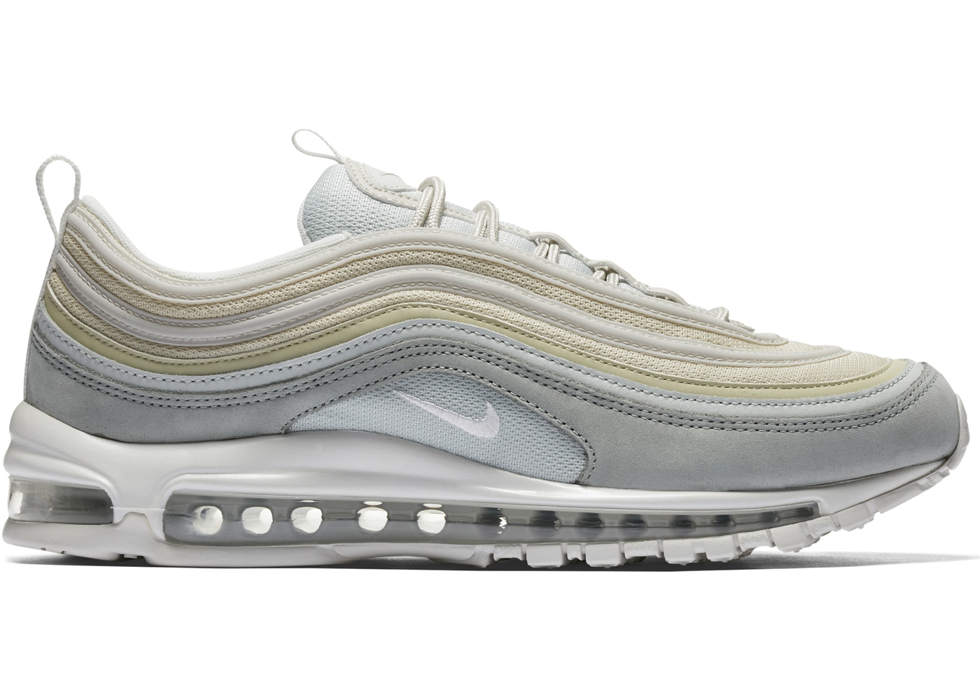 ナイキ メンズ エアマックス９７ Air Max 97 Light Pumice スニーカー LIGHT PUMICE/SUMMIT WHITE｜ｔｒｏｉｓ　ＨＯＭＭＥ