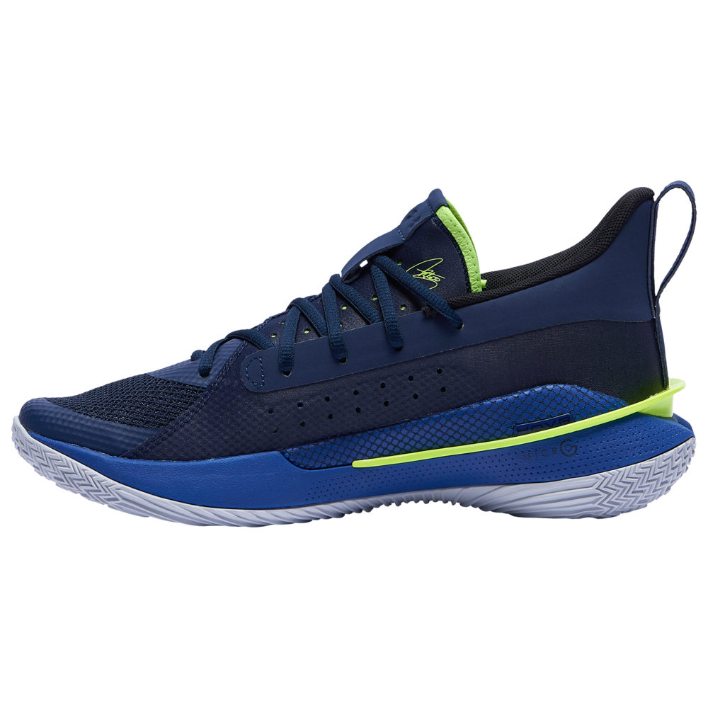 メーカー直送 Armour アンダーアーマー カリー７ メンズ Royal Under Black Curry 7 バッシュ バスケットボール