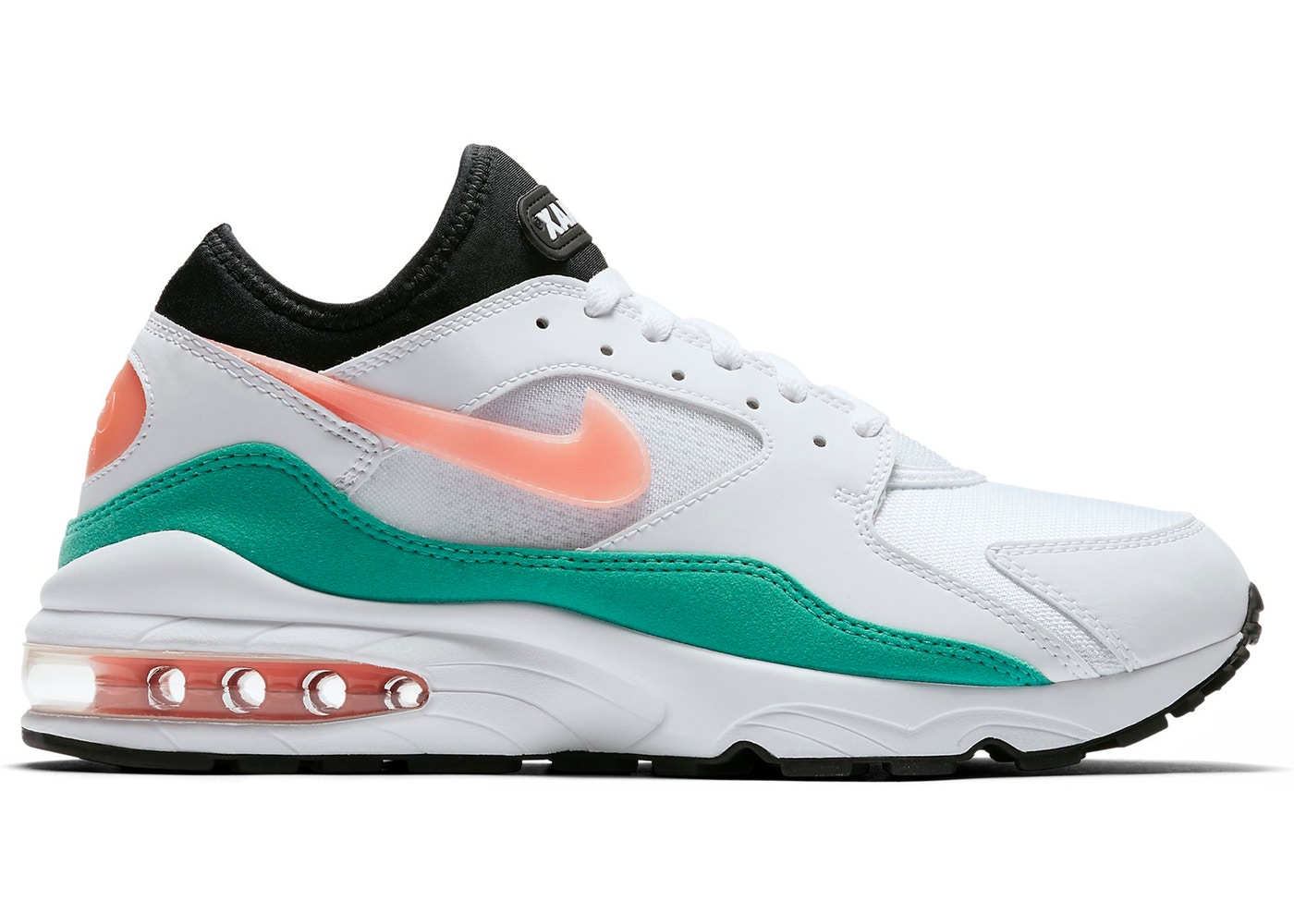 ナイキ メンズ スニーカー Nike Air Max 93 ランニングシューズ エアマックス 93 White/Crimson Bliss/Kinetic Green|trois HOMME