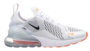 nike air max 270 white black total orange