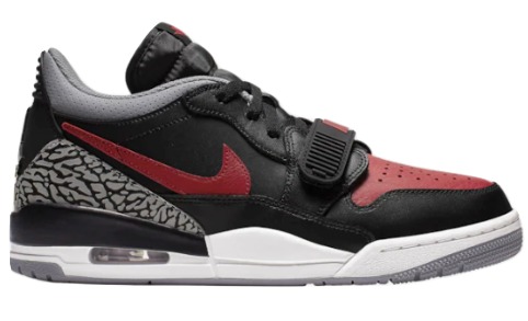 ジョーダン メンズ レガシー ３１２Jordan Legacy 312 Low スニーカー Black/Varsity Red/Cement Grey