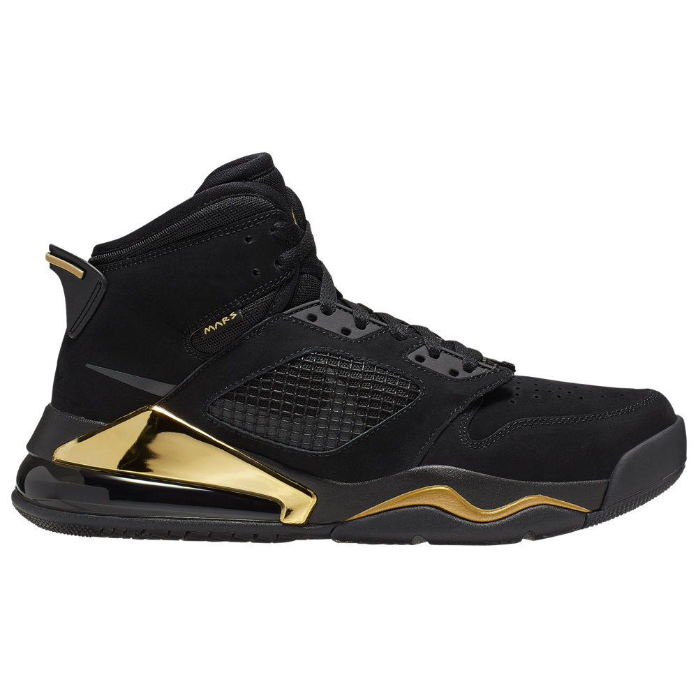 ジョーダン メンズ マーズ２７０ Jordan Mars 270 バッシュ Black/Anthracite/Metallic Gold/Black｜ｔｒｏｉｓ　ＨＯＭＭＥ