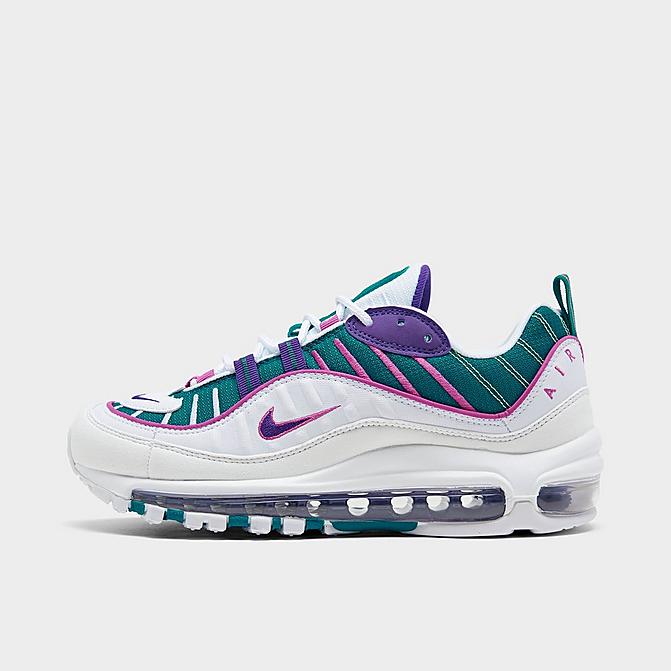 新発売の 楽天市場 ナイキ レディース エアマックス９８ Nike Air Max 98 スニーカー Bright Spruce Voltage Purple White 箱なし ｔｒｏｉｓ ｈｏｍｍｅ 超歓迎 Tour360 Ciedi Edu Co