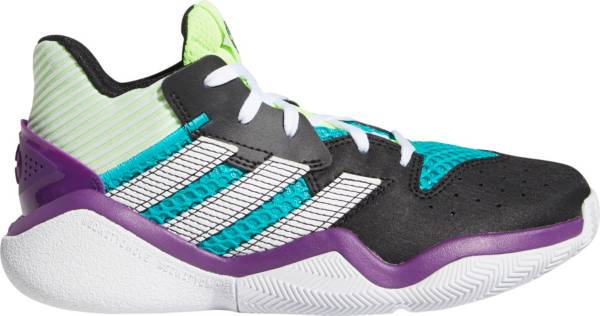 高品質 アディダス キッズ レディース ハーデン ステップバック adidas Harden Stepback GS バッシュ Green  Purple fucoa.cl