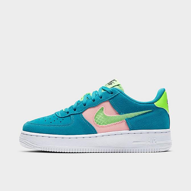 ナイキ キッズ/レディース Nike Air Force 1 LV8 GS スニーカー Oracle Aqua/Washed Coral/White/Ghost Green 靴-スニーカー