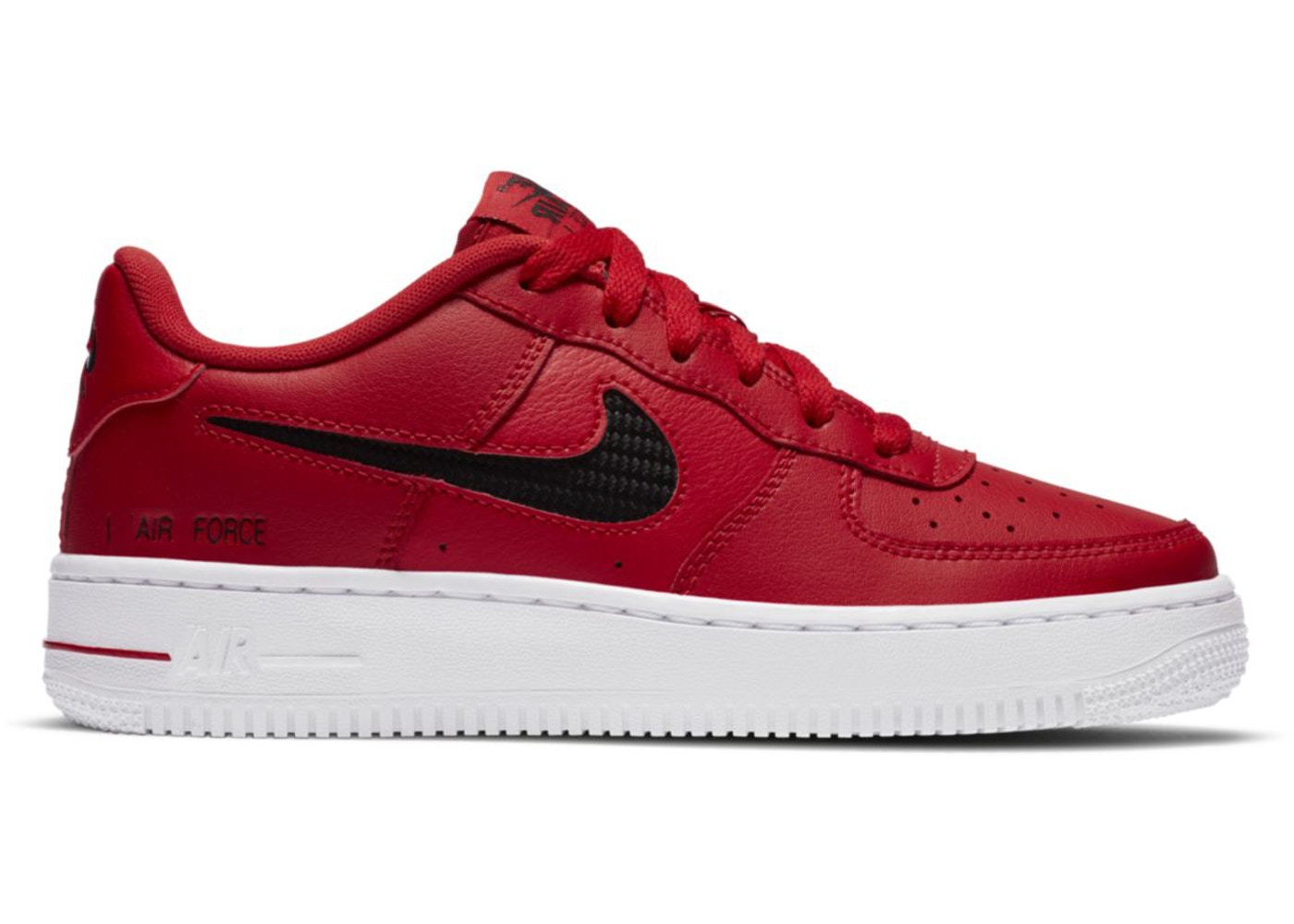 ナイキ キッズ/レディース エアフォース1 Nike Air Force 1 Low SE スニーカー University Red/Black/White|trois HOMME