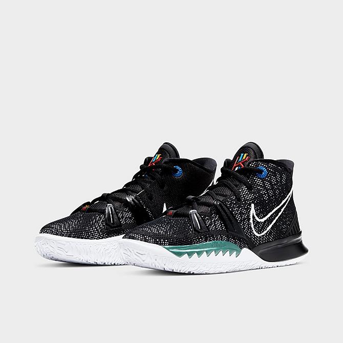 在庫あり ナイキ キッズ カイリー７バッシュ ミニバス Nike Kyrie 7 Gs Brooklyn Black Black White Off Noir Chile Red Fucoa Cl